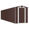 vidaXL Vrtna lopa temno rjava 192x855x223 cm pocinkano jeklo