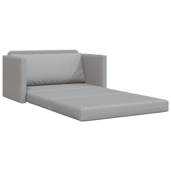 vidaXL Sofa postelja 110cm Oblačno siva blago