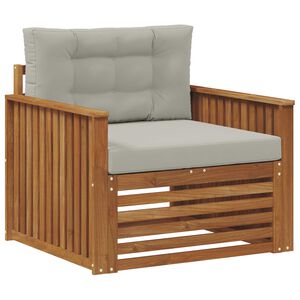 vidaXL Zunanja garnitura za sedenje Masivno akacijevo les in poliester