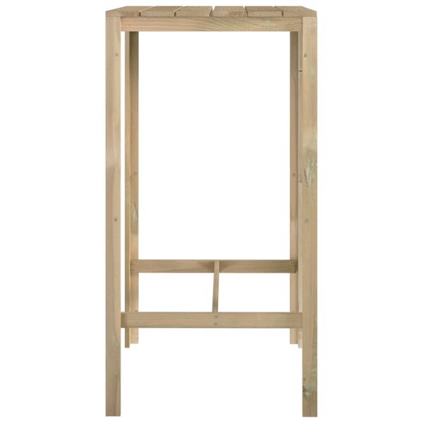 vidaXL Barska miza 60x60x110 cm impregnirana borovina