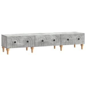 vidaXL TV omarica Betonsko siva 147 x 34,5 x 30 cm Inženirski les