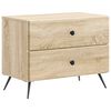 vidaXL Nočna omarica Sonoma hrast 62 x 34,5 x 47,5 cm Inženirski les