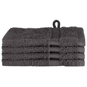 vidaXL Gostinska brisača SOLUND 4 kos Antracit 15 x 21 cm 550 gsm