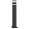 vidaXL Zunanja talna svetilka črna 80 cm aluminij