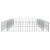 vidaXL Visoka greda gabion pocinkano jeklo 200x100x20 cm