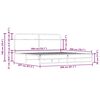 vidaXL Kovinski posteljni okvir brez vzmetnice dimljen hrast 200x200cm