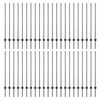 vidaXL Vgrajeni ograjski steber 44 pcs Siva 160 cm
