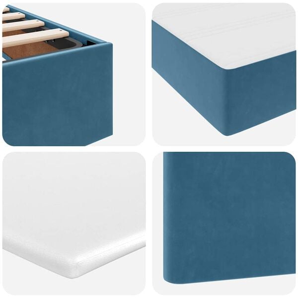 vidaXL Postelja z dodatnim prostorom za shranjevanje in LED osvetlitvijo