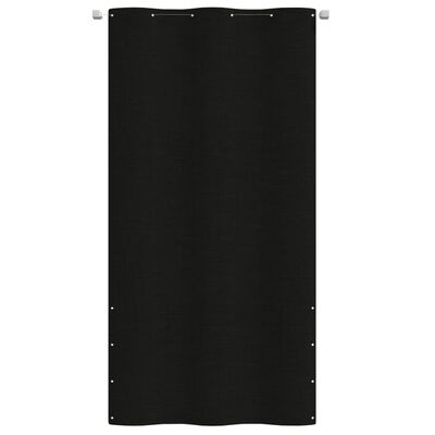 vidaXL Balkonsko platno črno 120x240 cm tkanina Oxford