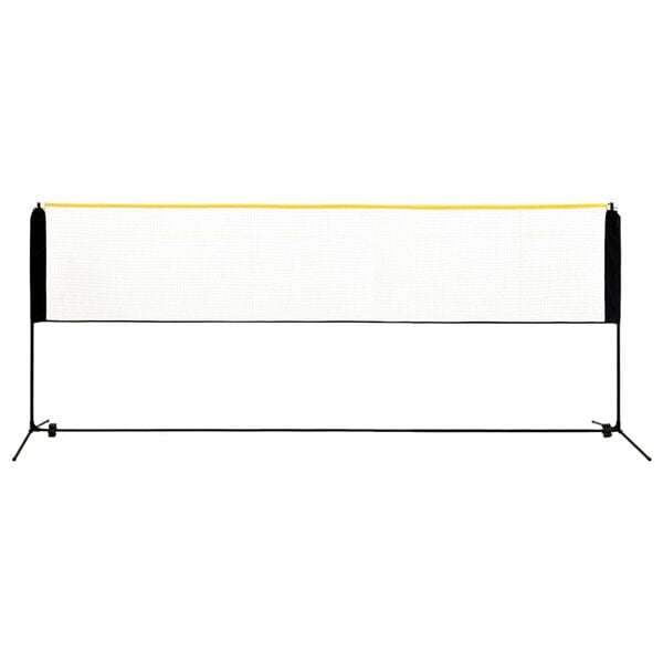 vidaXL Nastavljiva mreža za badminton 400x103x94-158 cm kovinska