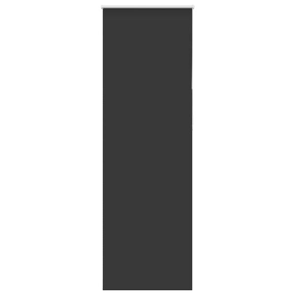 vidaXL Rolo zatemnjena črna 85x210 cm tkanina &scaron;irina 80,7 cm poliester