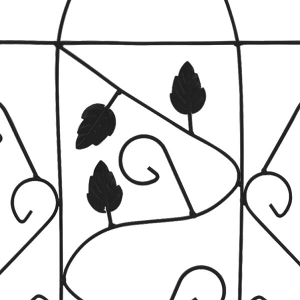 vidaXL Stojala za rastline vzpenjavke 3 kosi črna 40x100 cm železo