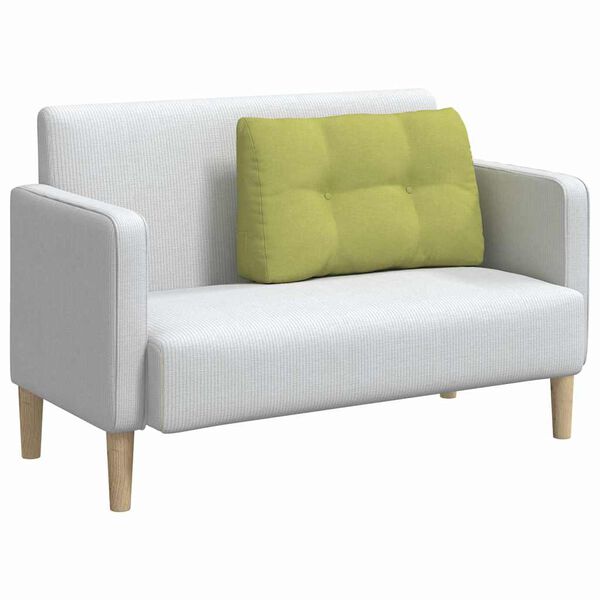 vidaXL Poglavni vzglavnik Svetlo zelena 80 x 24 x 50 cm blago