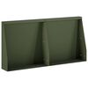vidaXL Zadrževanje stene 2 kos 40 x 12 x 30 cm Jeklo Olivno zelena