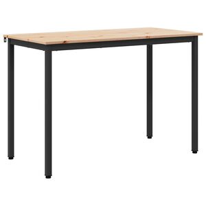 vidaXL Jedilna miza Naravna 110 x 55 x 75 cm Masivno borovo les