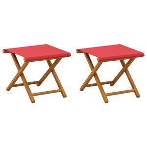 vidaXL Ležalnik 2 pcs Trdna Eukaliptusova Les Rdeča