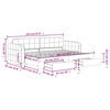 vidaXL Izvlečna dnevna postelja s predali roza 80x200 cm žamet