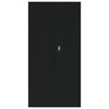 vidaXL Arhivska omara črna 90x40x180 cm jeklo