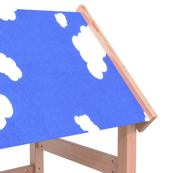 vidaXL Igralna stolpnica Rjava 52,5 x 110,5 x 215 cm Trdni Douglas les