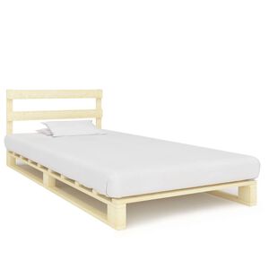 vidaXL Posteljni okvir iz palet trdna borovina 100x200 cm