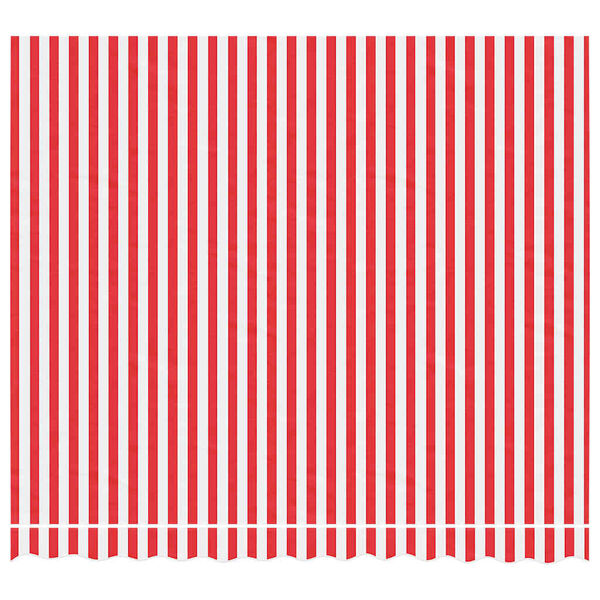 vidaXL Nadomestna tkanina za tendo rdeče in bele črte 3x2,5 m