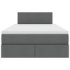vidaXL Postelja z dodatnim prostorom za shranjevanje in LED osvetlitvijo