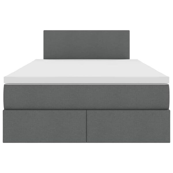 vidaXL Postelja z dodatnim prostorom za shranjevanje in LED osvetlitvijo