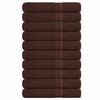 vidaXL Brisače FROGN 10 kosov rjave 100x200 cm 360 g/m&sup2;