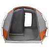 vidaXL Avtomobilski šotor za 2 osebi siv in oranžen vodoodporen
