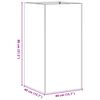 vidaXL Planter Black 40x40x80 cm Hladno valjano jeklo