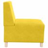 vidaXL Modularna sofa enota brez naslonov 2 pcs Rumena 55 x 74 x 82 cm