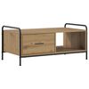 vidaXL Klubska miza Artisan hrast 90 x 49 x 41 cm Inženirski les