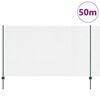 vidaXL Ograja s stebrom Zelena 1,4 x 50 m Jeklo in PVC