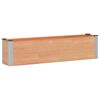 vidaXL Vrtna visoka greda Rjava 150 x 30 x 36 cm alu.