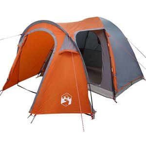 vidaXL &Scaron;otor z dome Kupola s streho Siva in oranžna 384 x 254 x 170 cm