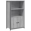 vidaXL Visoka omara siva sonoma 62x32x103,5 cm inženirski les