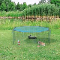 TRIXIE Zunanja ograda za živali z zaščitno mrežo 60x57 cm zelena