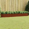 vidaXL Vrtna visoka greda 360x80x40 cm corten jeklo
