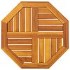 vidaXL Mizna plo&scaron;ča 50x50x2 cm osmerokotna trdna tikovina
