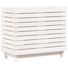 vidaXL Ko&scaron;ara za perilo bela 88,5x44x76 cm trdna borovina