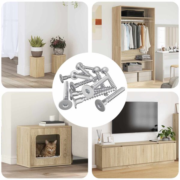 vidaXL Potrdilni vijaki 12 pcs srebrna &Oslash;5 x 40 mm Kovina