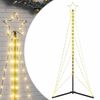 vidaXL LED božično drevo 363 LED tople bele 182 cm