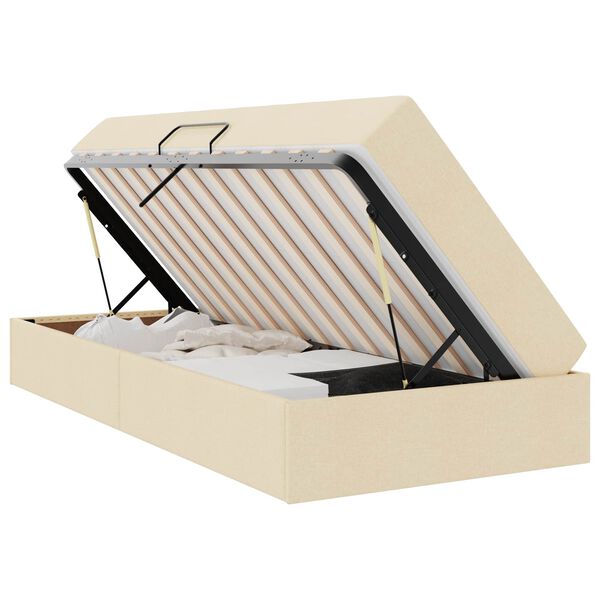 vidaXL Postelja z dodatnim prostorom za shranjevanje in vzmetnico