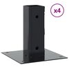 vidaXL Podstavki za stebre Kvadratni 4 kosi Antracit 51x51 mm