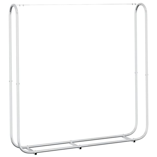 vidaXL Stojalo za drva 150x25x150 cm Pocinkano jeklo