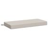 vidaXL Blazina za klop SOEST 100% poliester Bela 60 x 40 x 8 cm