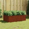 vidaXL Vrtna visoka greda 120x80x40 cm corten jeklo