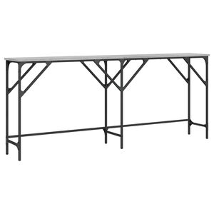 vidaXL Konzolna mizica siva sonoma 180x29x75 cm inženirski les