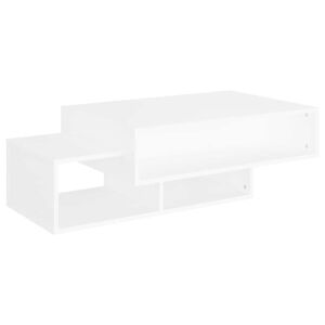 vidaXL Klubska mizica bela 105x55x32 cm iverna plo&scaron;ča