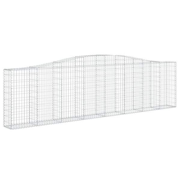 vidaXL Obokane gabion ko&scaron;are 10kosi 400x30x100/120 cm pocinkano železo